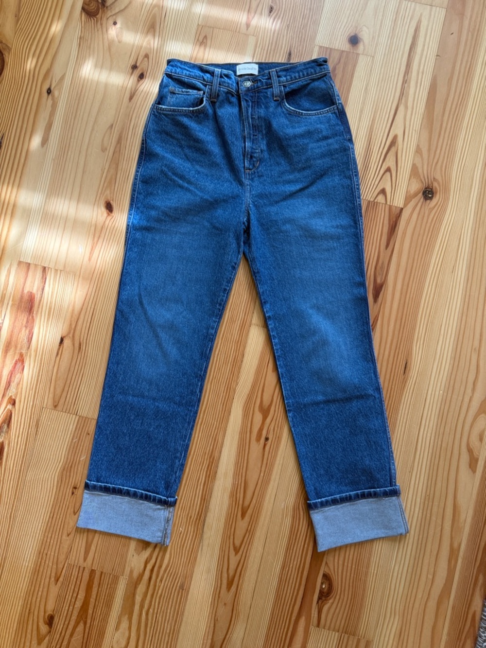 Favorite Daughter High-Rise Blue Jeans for Women, size 28